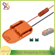 Converter Battery Adapter for   18V Battery Fuses & Wire Terminals 14 Gauge with Switch