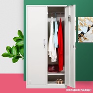 S/🔑G3YNSteel Dormitory2Two-Door Double-Door Changing Iron Wardrobe Staff Wardrobe Household Bathroom Storage with Lock T