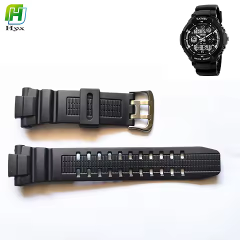 HYX 1 Set Sports Watch Accessories for Skmei 0931 Plastic Wristband Adjustable Replacement Watch Str
