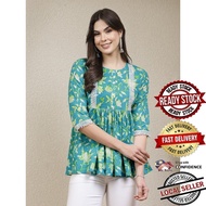 100% ORIGINAL READY STOCK Kurti Indian Women Kurtis Top Saree Sari Punjabi Suit Readymade Kurti UD39