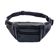 Genuine Leather Waist Bag Men Waist Pack Waist Bag Funny Pack Belt Bag Men Chain Waist Bag for Phone