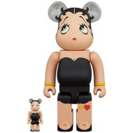 [預購］黑色貝蒂Betty Boop BE@RBRICK 400%+100% BEARBRICK