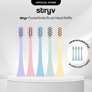 Stryv PocketSmile Brush Head Refills | Electric Toothbrush Replacement Head | 4pcs