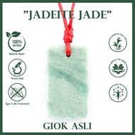 Liontin Giok Burma Asli Natural Jadeite Jade Hijau Type A Garansi