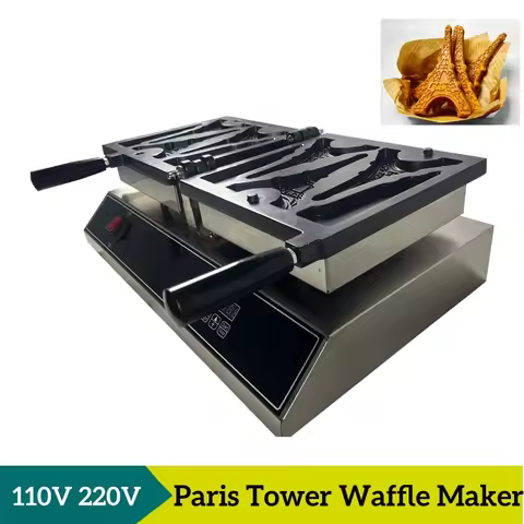 110V 220V Paris Tower Waffle Maker Kitchen Use Non-Stick Mini Tower Shaped Waffle Cake Making Machin