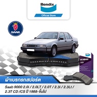 Bendix ผ้าเบรค Saab 9000 2.0i / 2.0LT / 2.0T / 2.3i / 2.3Lt / 2.3T CD /CS(ปี1988-ขึ้นไป) ดิสหน้า+ดิส