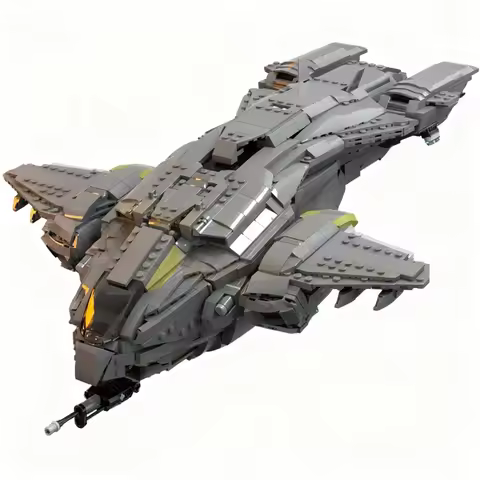 1884PCS Game Movie Halo Series MOC D77 TC Pelican Dropship Model DIY Creative Display Assembly Build