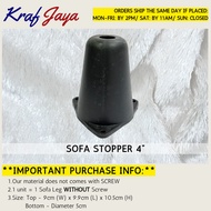 4" (H) Plastic Sofa Leg | Sofa Stopper Leg | Divan Bed Frames Leg | Cabinet Leg | Kaki Sofa | Kaki K
