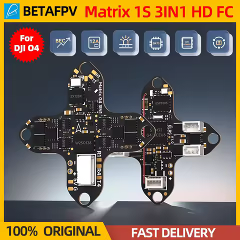 BETAFPV Matrix 1S 3IN1 AIO FC Brushless Flight Controller 2.4G ELRS RX For O4 Air Unit Meteor75 Pro 