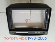 กรอบจอแอนดรอยด์ หน้ากากวิทยุ หน้ากากวิทยุรถยนต์ TOYOTA VIOS 1998-2006 สำหรับเปลี่ยนจอ Android 9"