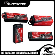 [Official 30 Days Warranty] SUNPADOW ERC 2s-4s RC Lipo Battery 5300-9800mah Hardcase Shorty Bateri 7