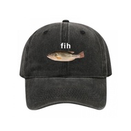 Funny Fih Fish Meme Hat Outfits For Men Women Baseball Cap Retro Headwear Snapback Caps Adjustable