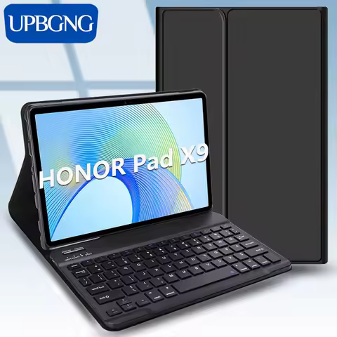 Case with Bluetooth Keyboard for Honor Pad X9 11.5 inch 2023 Tablet Smart Keyboard Cover Shell for H