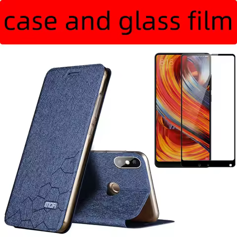 flip case for xiaomi mi mix 2s case xiaomi mix 2s cover tpu back book leather luxury silicone kickst