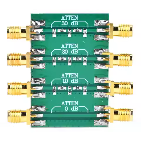 DC-4.0GHz Fixed Attenuator SMA Double Female Head Radio Frequency Attenuator 50Ω 1pcs RF Attenuator