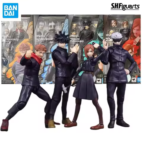 In Stock BANDAI Original S.H.Figuarts SHF Jujutsu Kaisen 0 Theater Edition Gojo Fushiguro Megumi Ita