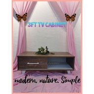 Ready stock➡️ Tv cabinet 3ft/tv console/tv rack/rak tv