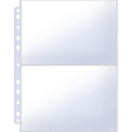 50 Pack 5x7 Photo Sleeves for 3 Ring Binder, Double-Sided 2-Pocket Clear Photo Page Protectors, Hold