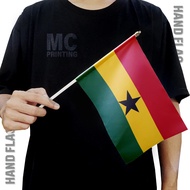 Ghana Country Mini Hand Flag Small 14x20 cm - Parade & Festival Accessories - MC Printing Quality
