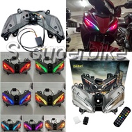 POSITION LAMP LC135 V8 LED ZHIPAT WITH CONTROL RAINBOW LED LC135 V8 MATA GABAN PNP SIGNAL LC135 V8