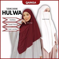 QAINISA HULWA Tudung Sarung Labuh Berdagu Ironless Purdah Umrah