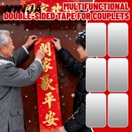 [H&L]Festive Home Decor Adhesive | Double Sided Stickers Damage-Free Removal for Couplets Picture Fr