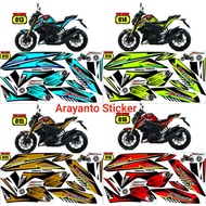 Sticker Motorcycle Decal Striping Yamaha Xabre 150 Semifullbody Variation Glossy AR01 All Ready