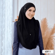 HEGIRA SO-MARJAN TWILL NC (NO CHIN) LOT 0 | PLAIN SLIP ON (INSTANT HIJAB) >> DAILY COMFORT