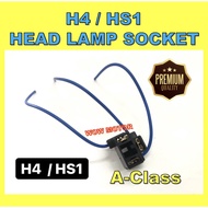 HS1 HEAD LAMP SOKET H4 FRONT BULB SOKET SOCKET LAMPU DEPAN TZM BONUS LC V4 V5 V6 H4 BULB SOCKET HS1 