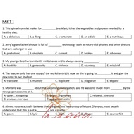 UEC Senior Vocabulary exercise English practice 高中英文生字练习