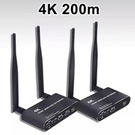 4K Wireless HDMI Extender 200M Wireless Display Adapter Video Transmitter Receiver Sender Share for PS4 Camera PC To TV Monitor