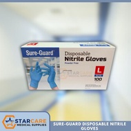 Disposable Nitrile Gloves 100's SURE-GUARD