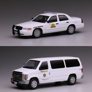 596 1/64 Los Angeles Sheriff Ford E Utah State Police Ford CV Diecast car Car Model Simulation Alloy