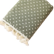 Meija Lusia Tassel Table Cloth Tablecloth Tassel Coffee Table Cloth Rectangular, Square Table Cloth