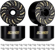 GLOBACT Black Brass Extended Wheel Weights Hubs 650g Counterweight Set 22mm Extended Hex hub for Trx