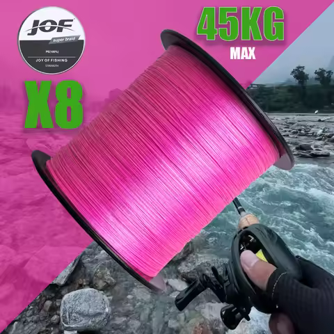JOF Japan 8X 8 Strands Braided Fishing Line 300M 500M 1000M Multifilament PE Wire Fly Sea Saltwater 
