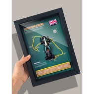 Mei Benz F1Hamilton W15Racing Team Poster Alloy Car Model Photo Frame3D 3D Decorative Wall Hanging M