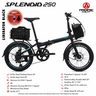 Folding Bike 20inc pacific splendid250 7 speed shimano Lots Of Bonuses Front And Back Bags free Accessories Etc