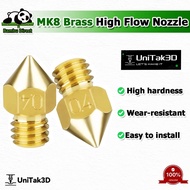 2pcs MK8 Brass 3D Printer Nozzles 0.4mm for Ender 3/Neo,Ender 3 V2/Neo,Ender 3 Pro,Ender 3 Max/Neo 3
