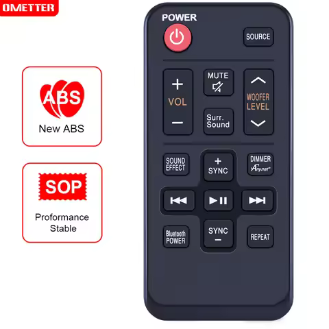 AH59-02615A Remote Control Fit for Samsung 2.2 Channel 80 Watt Audio Soundbar System HW-HM60 HW-HM60
