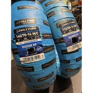 Deli Razor XP Sb-148 Scooter Tubeless Tyre For Yamaha NVX155 V1 / V2 110/80-14 ( Front )/ 140/70-14 