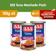 555 Tuna Mechado 155g (Pack of 3) - Healthy, High Protein, Vit A, No Preservatives