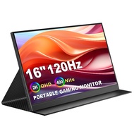CNBANAN 2K Portable Monitor 120Hz 16 Inch,2560X1600 Laptop Screen Extender 16:10 HDMI USB-C Portable