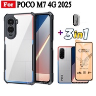 3 ใน 1 สําหรับ POCO M7 4G เคสโทรศัพท์กันกระแทกสําหรับ Poco M7 Plus M7 Pro F7 X7 Pro Poco C71 เซรามิค