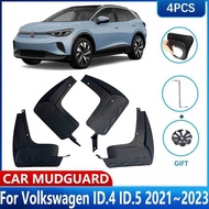 For VW 5 ID 4 Volkswagen ID4 ID.4 ID.5 2021 2022 2023 Accessories MudFlaps Car Mud Flaps Fender Grd 