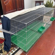 Strength Training Cage 50x120cm Two Doors Two Heads Spoke Spacing 0.9cm With Lining Tray For Crested