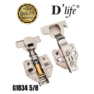 D'Life G1834 5/8" Hydraulic Soft Closing Kitchen Cabinet Door Hinges Heavy Duty Door Hinge Full Overlay Hinges