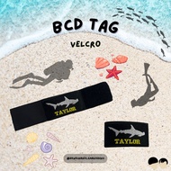 [NEW][SG LOCAL] Personalized Buoyancy Control Device(BCD) Velcro Patch (Diver, Diving) Embroidery