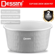 DESSINI ITALY CLIPEASE CES-P18 18CM CES-P20 20CM Detachable Handle Induction Casserole Bowl Stock Po