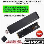 NVMe to USB 3.1 Converter M.2 Hard Drive Enclosure